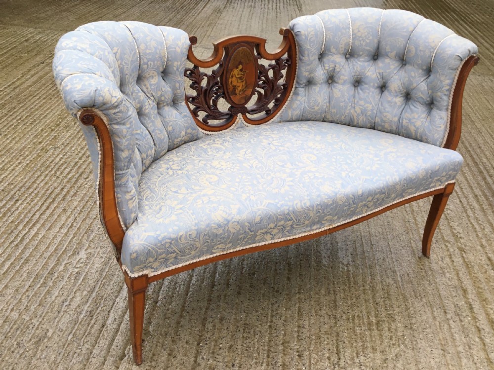 Satinwood Inlaid Salon Suite View V