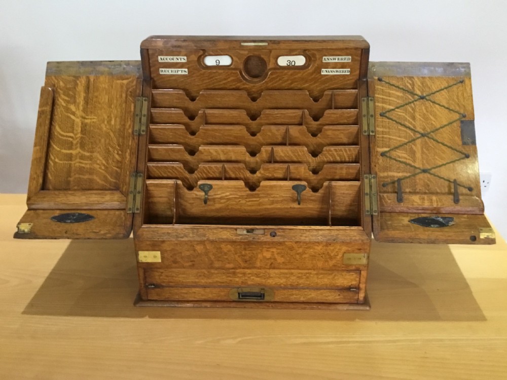 Top Quality Campaign Correspondence Cabinet by Parkins & Gotto, London  View III