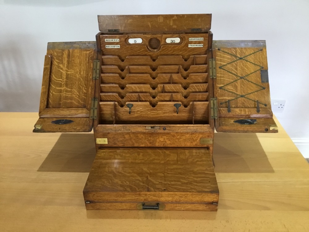 Top Quality Campaign Correspondence Cabinet by Parkins & Gotto, London  View VII