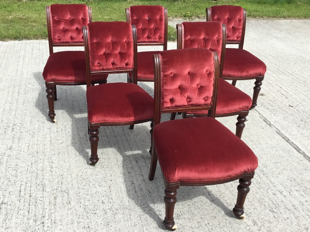Set of 6 Victorian Dining Chairs 