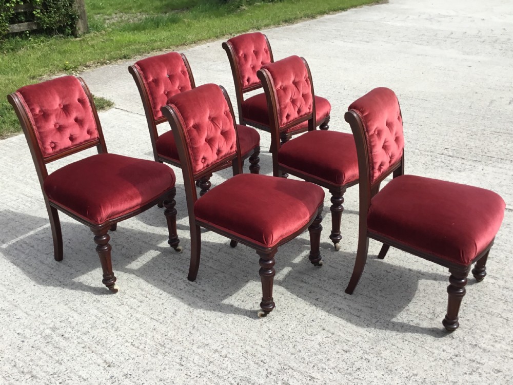Set of 6 Victorian Dining Chairs  View II