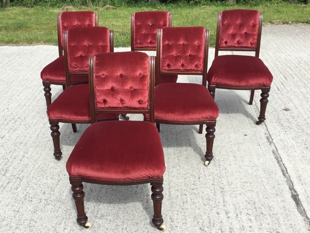 Set of 6 Victorian Dining Chairs  View III
