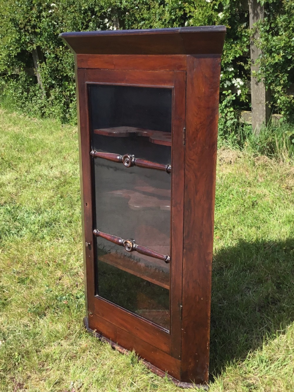 Glazed Victorian Corner Copboard