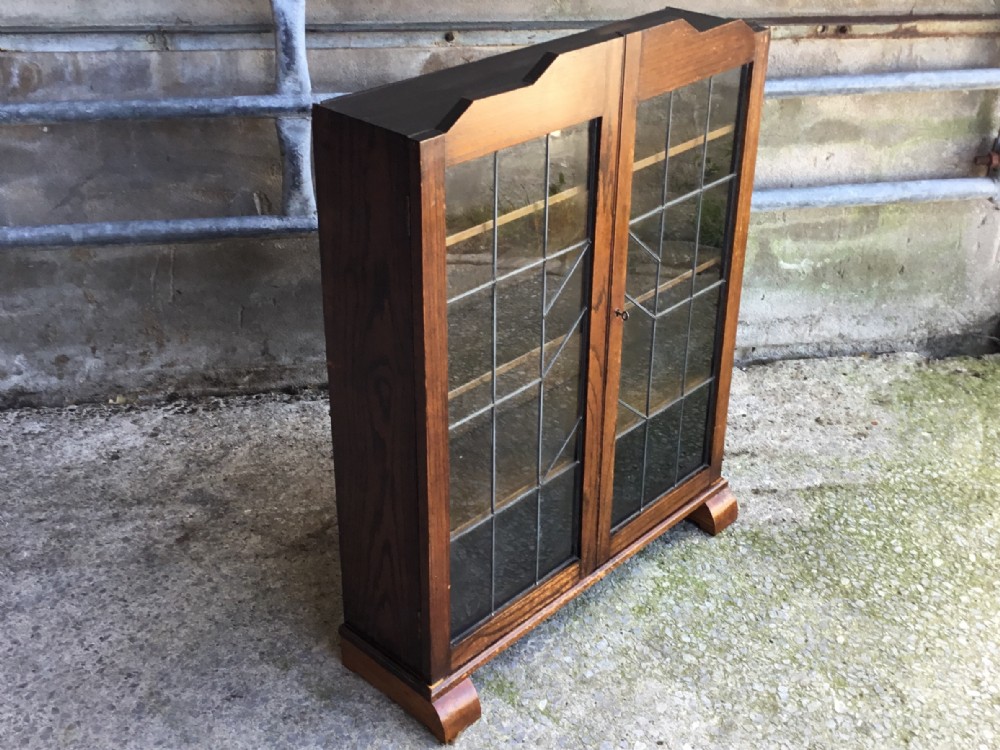 Small Leaded Glazed Bookcase