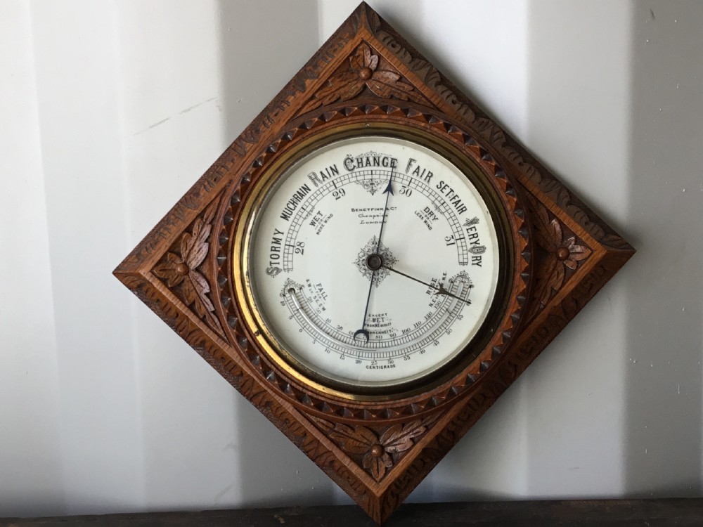 Superb, Benetfink & Co, Carved oak Barometer