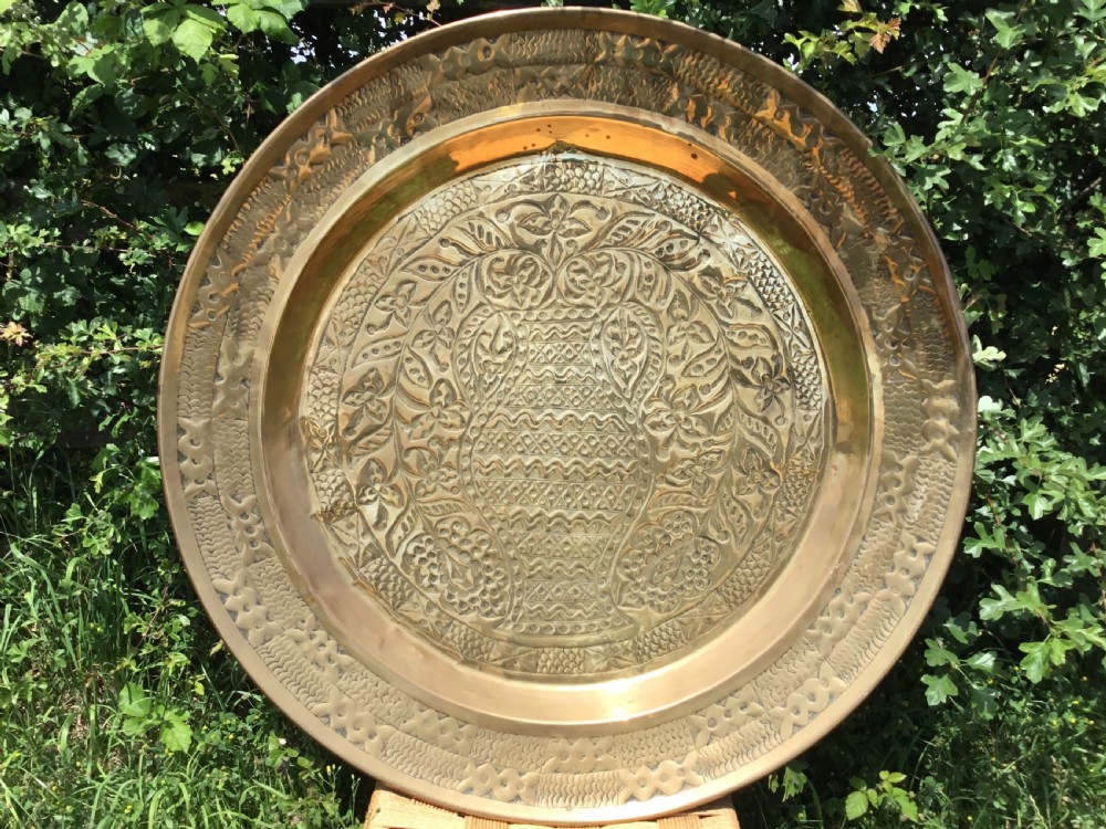 Very Large Brass Tray/plaque  View III