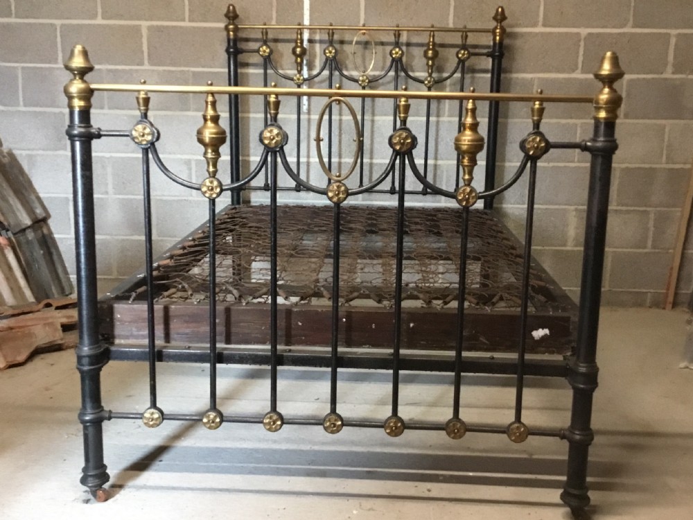 Victorian Brass & Iron Double Bed View IV