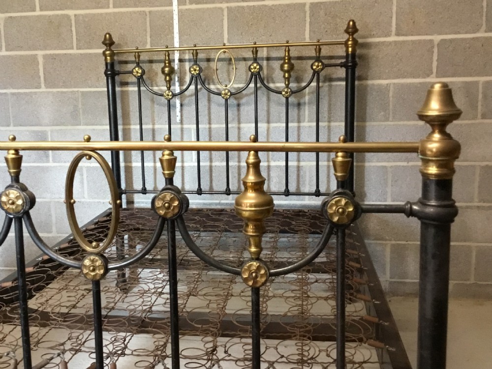 Victorian Brass & Iron Double Bed View V