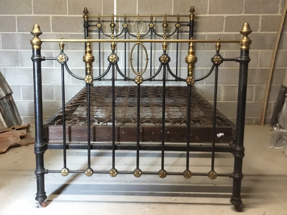 Victorian Brass & Iron Double Bed View VI