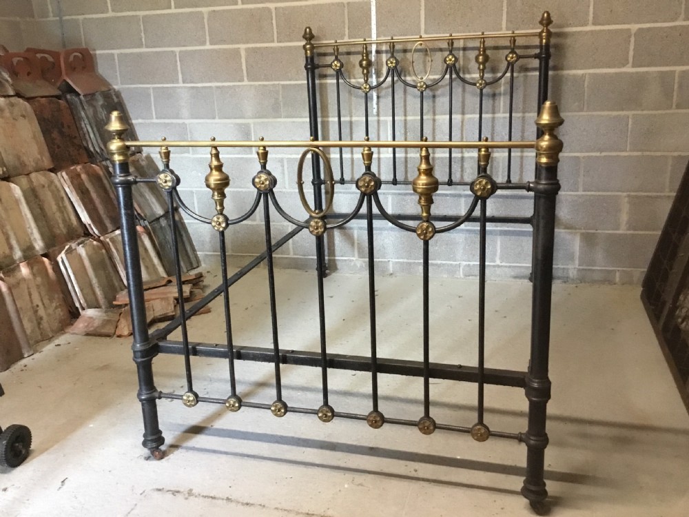 Victorian Brass & Iron Double Bed View VII