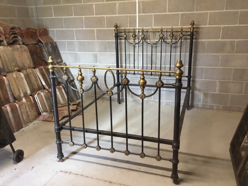 Victorian Brass & Iron Double Bed View VIII