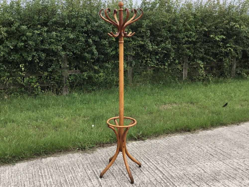 Revolving Top Bentwood Hat & Coatstand