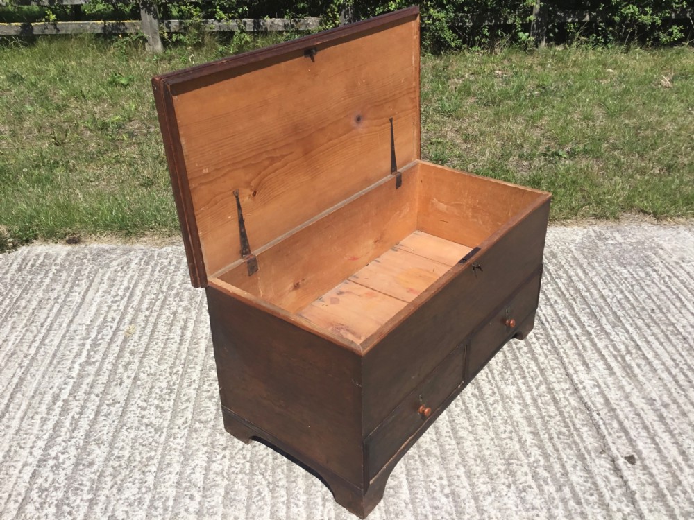 Early Victorian Pine Mule Chest