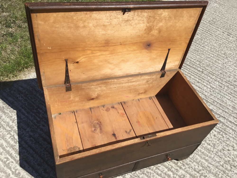 Early Victorian Pine Mule Chest View IX