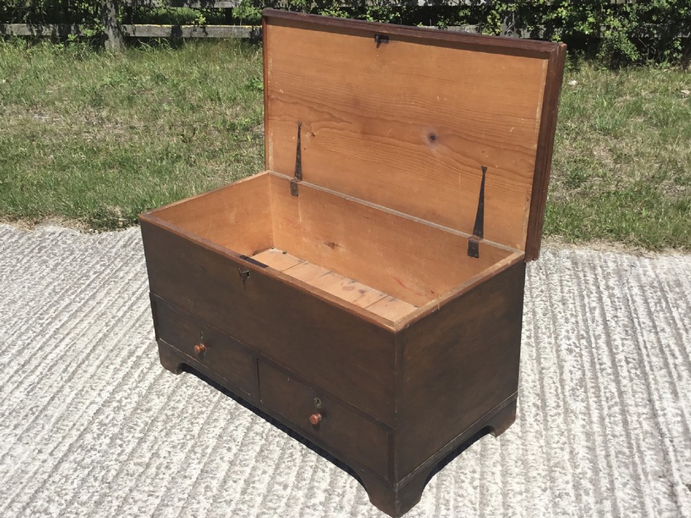 Early Victorian Pine Mule Chest View X