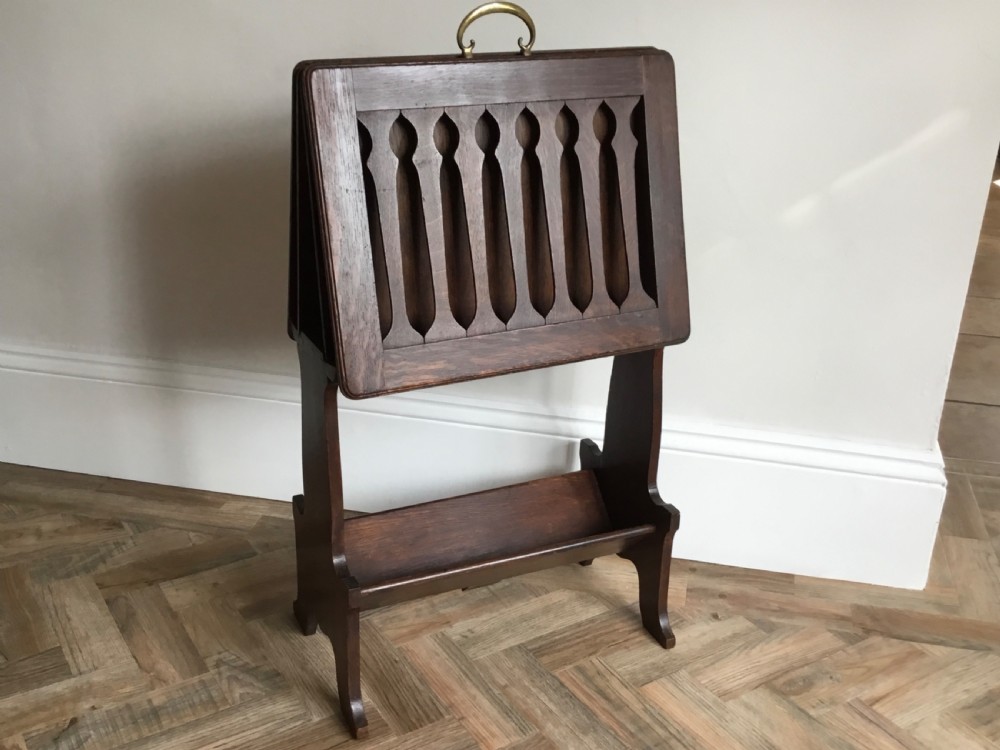 Arts & Crafts Folio Stand with Book Trough
