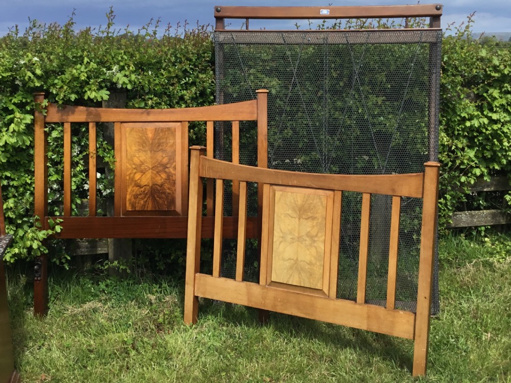 Victorian Walnut Double Bedstead