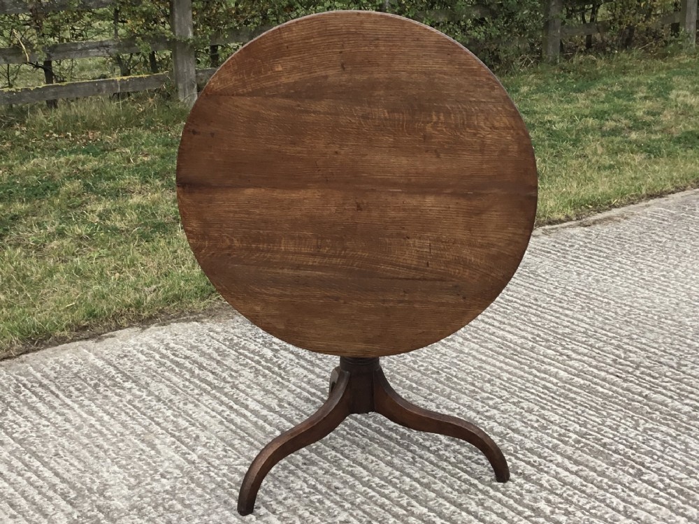Georgian Oak Snap Top Table 