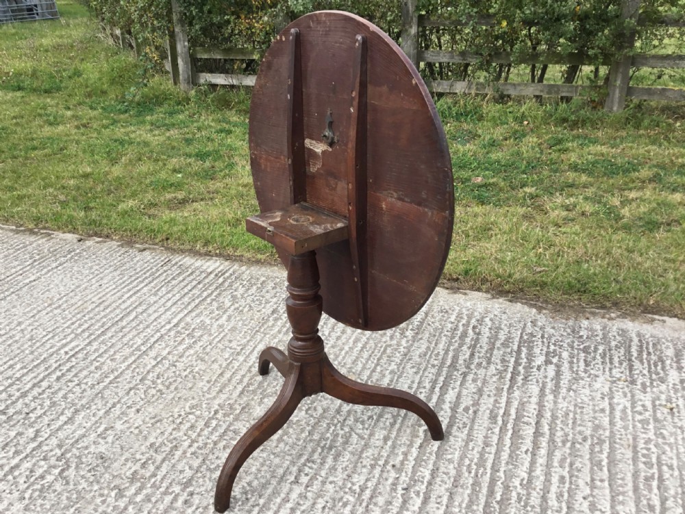 Georgian Oak Snap Top Table  View II