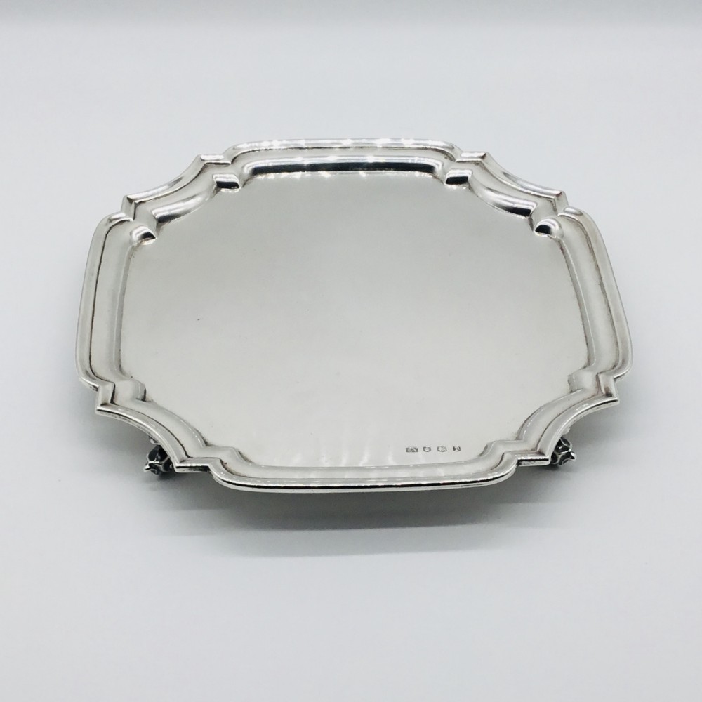 Silver Salver 10.5 inches wide by Emile Viner 1934