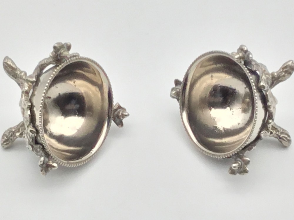 Pair Naturalistic Design Victorian Table Salts View VII