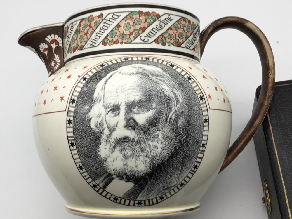 Creamware Longfellow Jug by Josiah Wedgwood Circa  1880