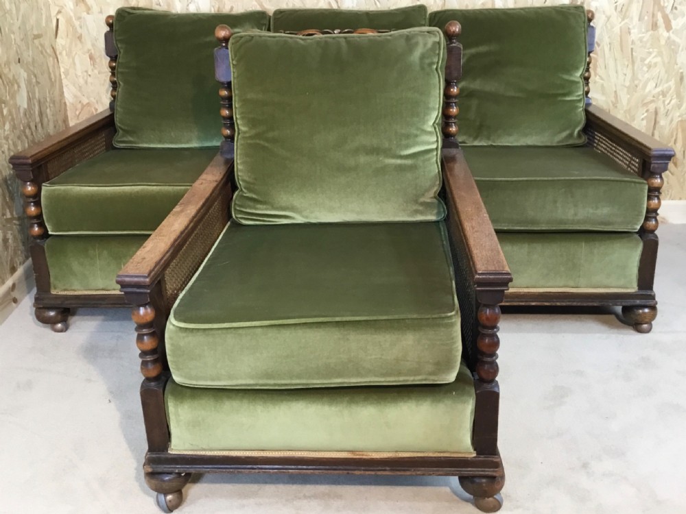 Bergere Settee & Armchair  View II
