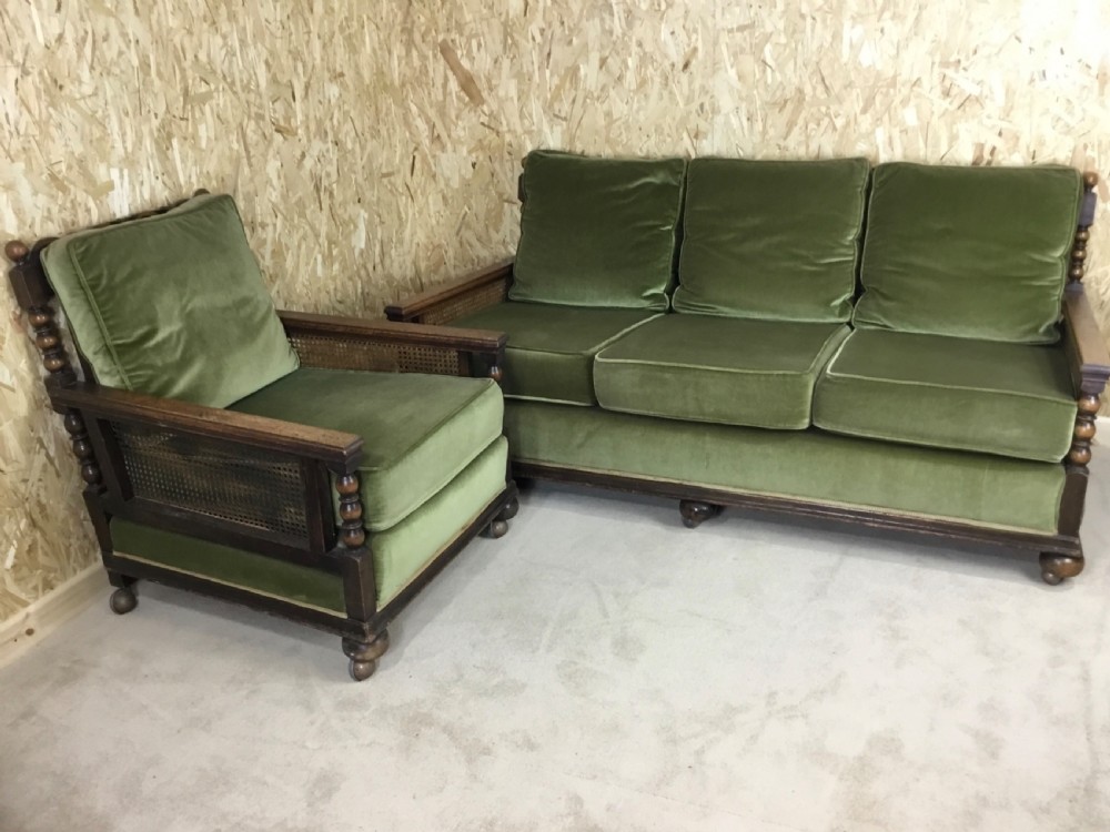 Bergere Settee & Armchair  View III