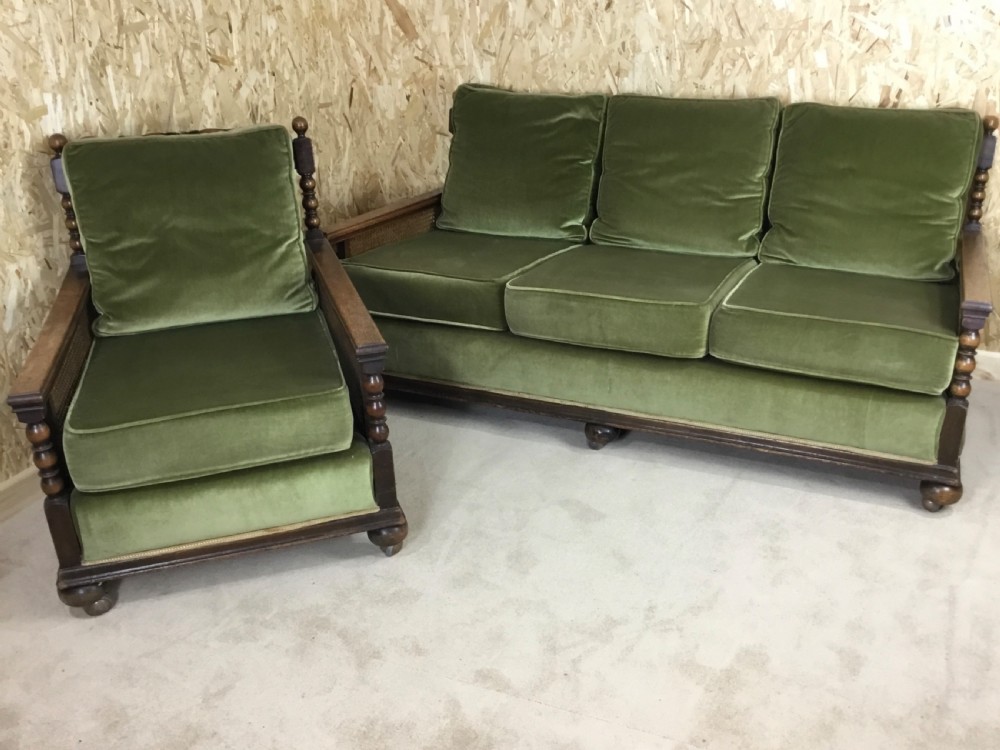 Bergere Settee & Armchair  View IV