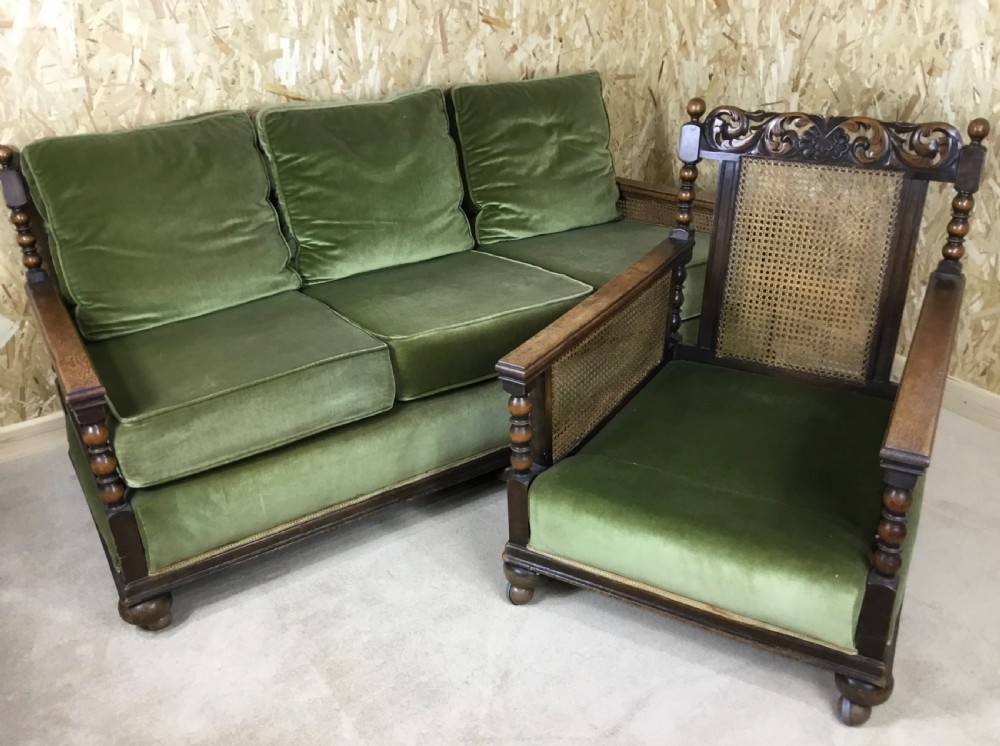 Bergere Settee & Armchair  View IX