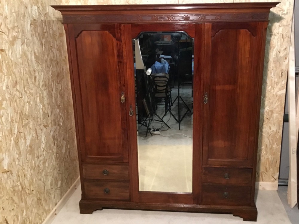 Edwardian Compactum Wardrobe & Dressing Table  View II