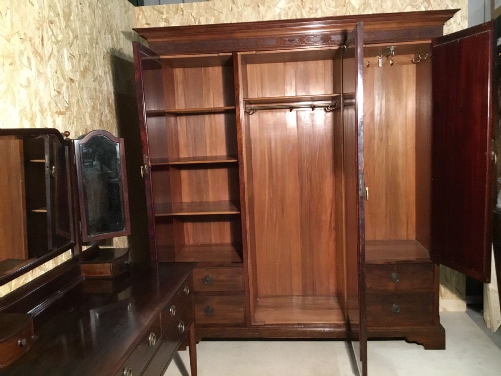 Edwardian Compactum Wardrobe & Dressing Table  View VII