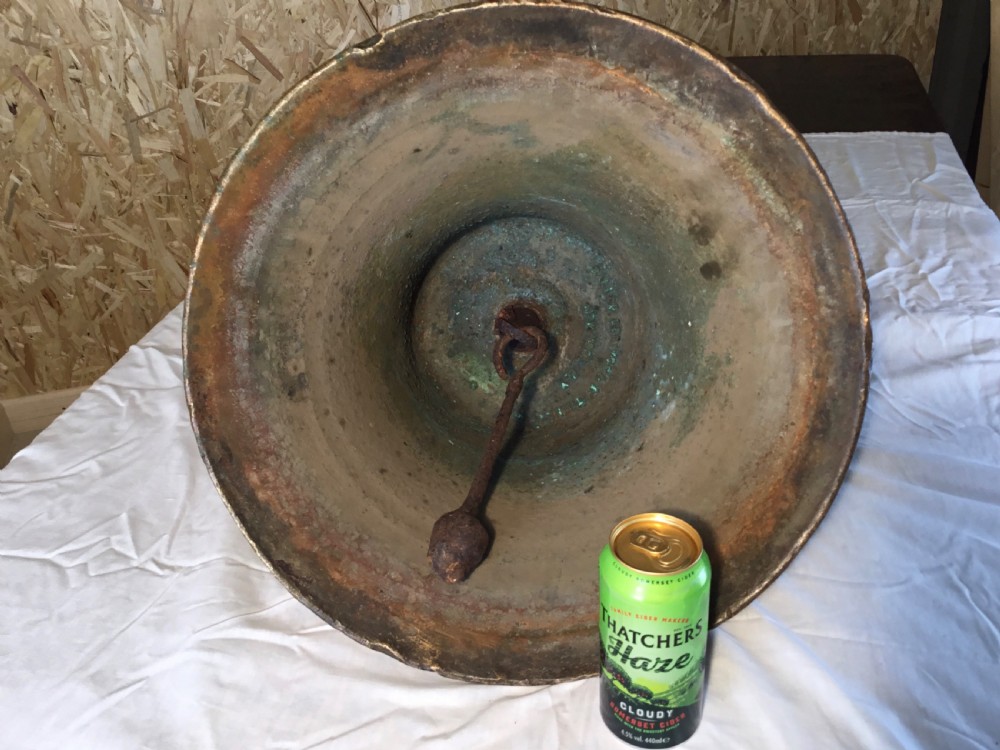 Heavy 18” Diameter Bronze Maritime Bell In original condition  View III