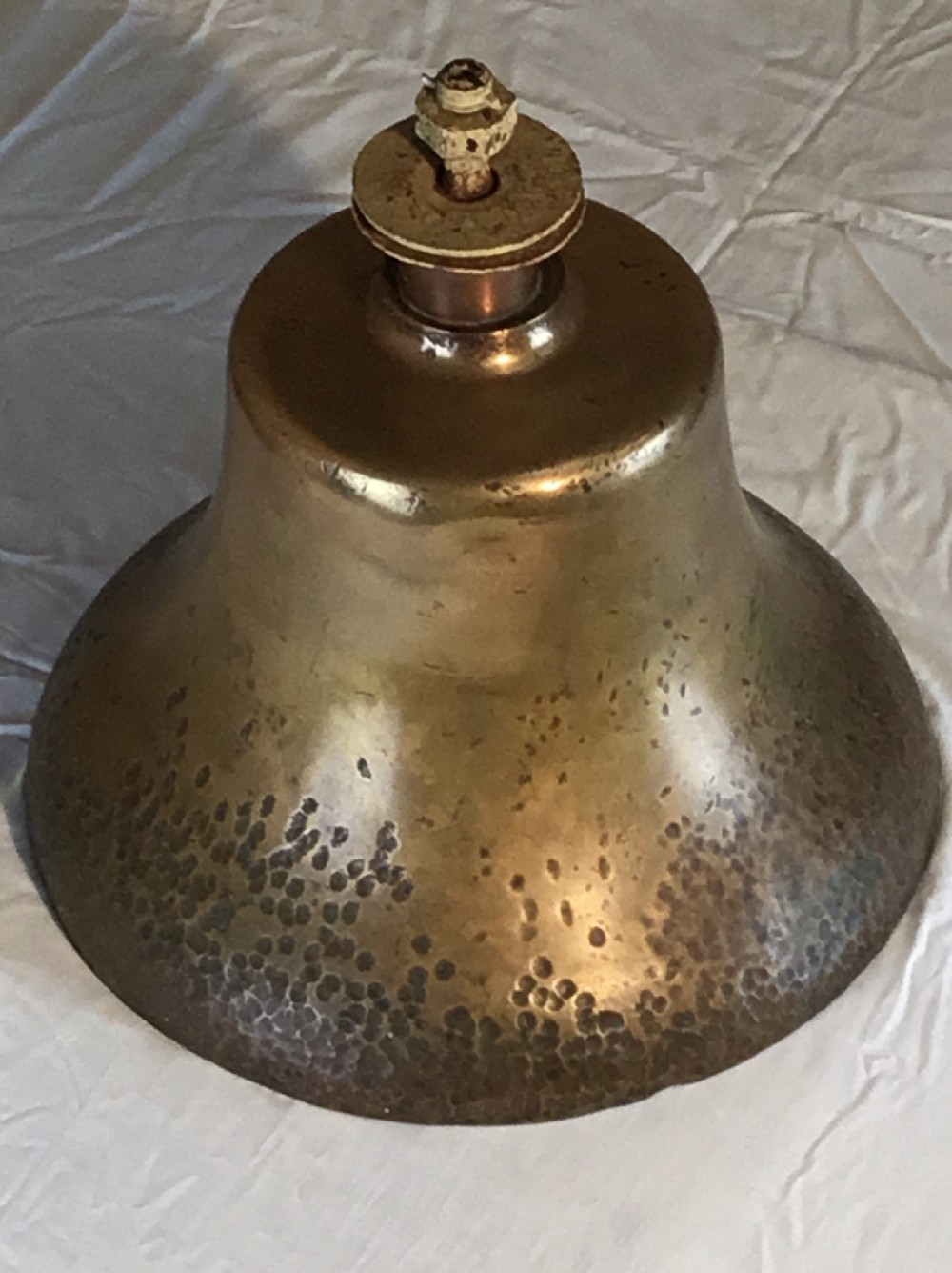 Heavy 18” Diameter Bronze Maritime Bell In original condition 