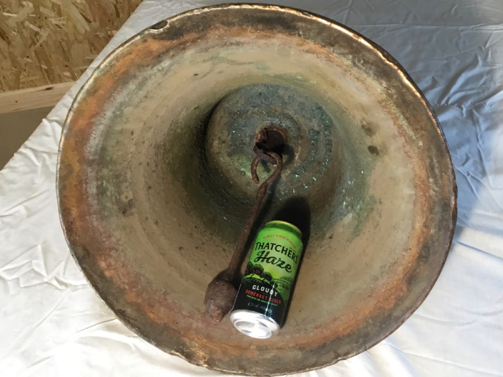 Heavy 18” Diameter Bronze Maritime Bell In original condition  View VII