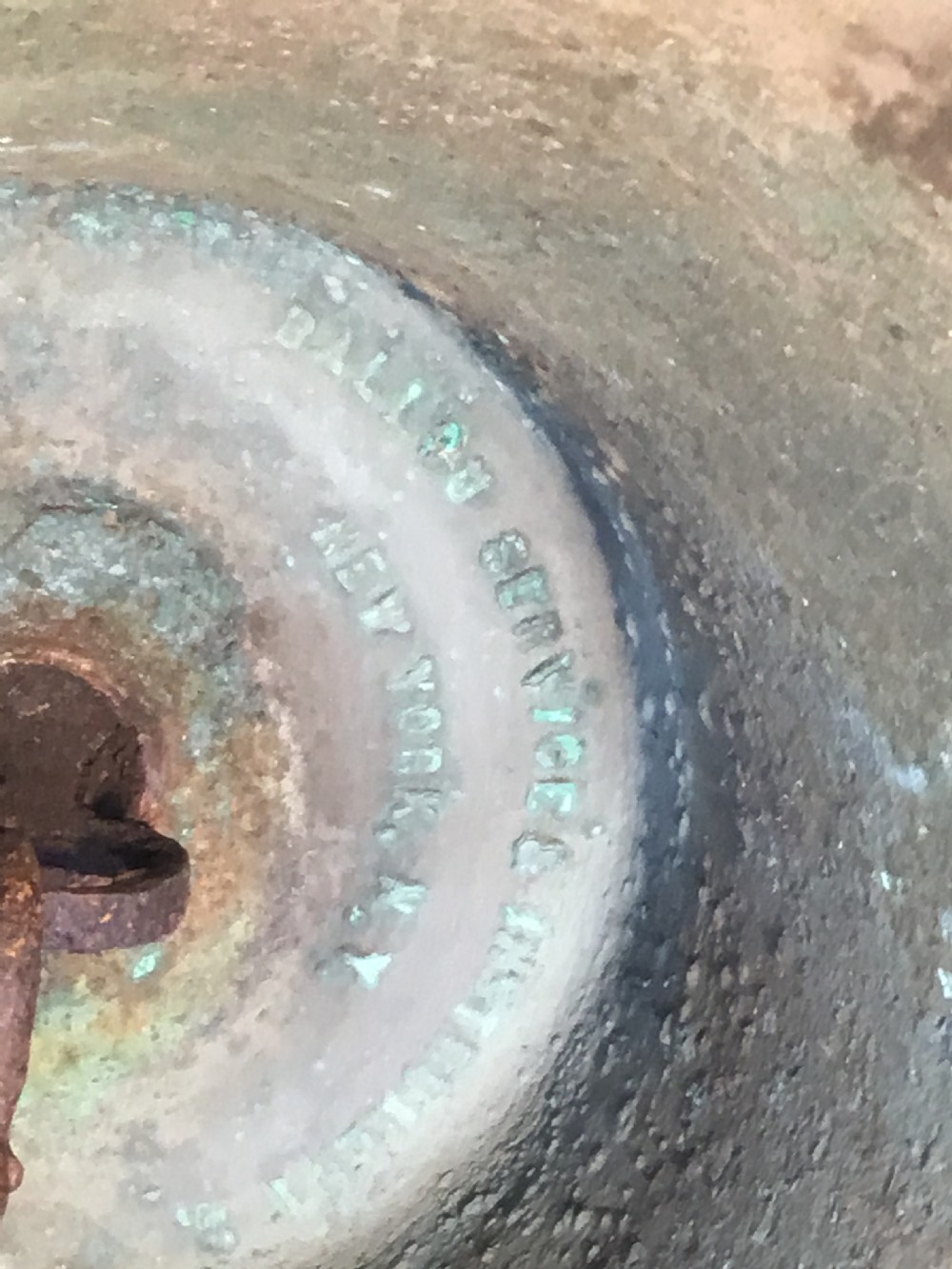 Heavy 18” Diameter Bronze Maritime Bell In original condition  View VIII
