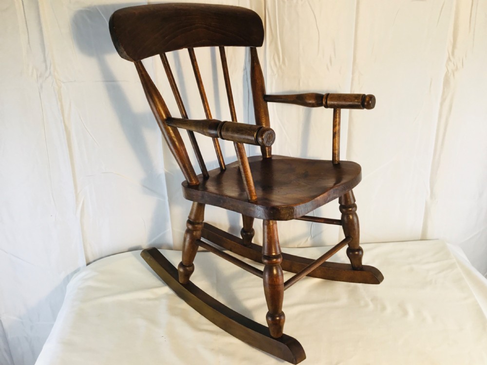 19th Century Childs Rocking chair View V