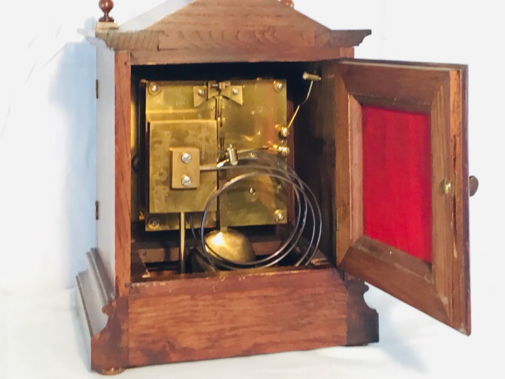 Oak Case Mantel Clock View VI