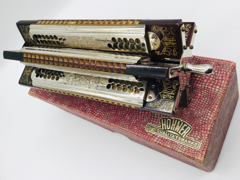 Rare Boxed Hohner Sextet Tremelo Harmonica View XIII