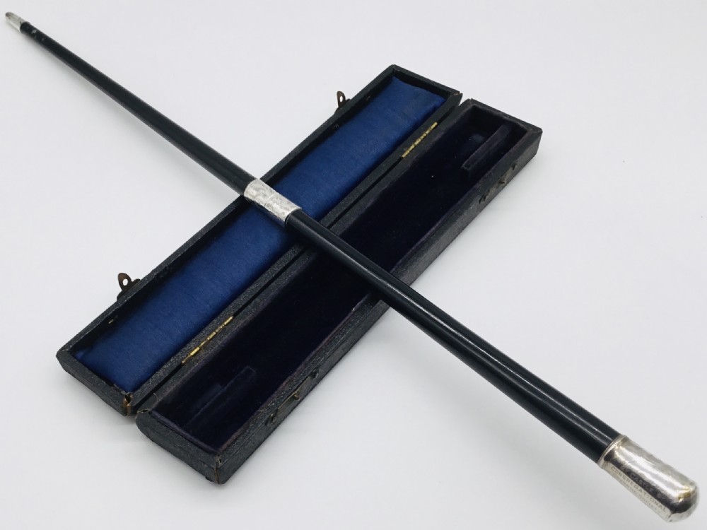Cased Presentation Ebony Conductors Baton 1926