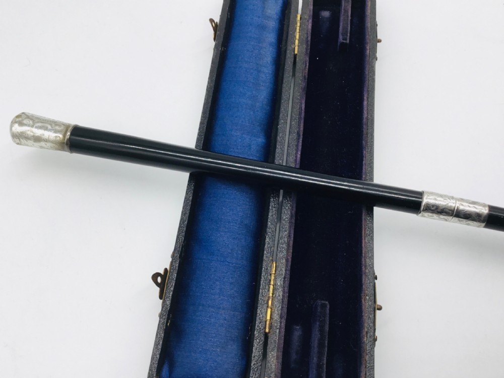 Cased Presentation Ebony Conductors Baton 1926 View X