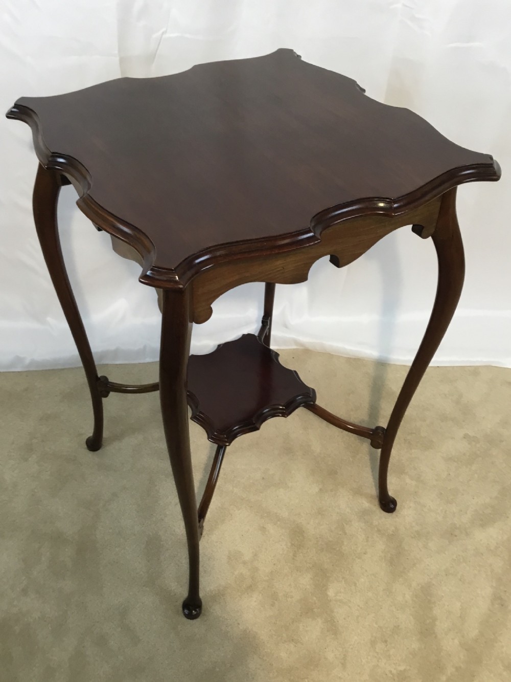 Edwardian Walnut Lamp Table
