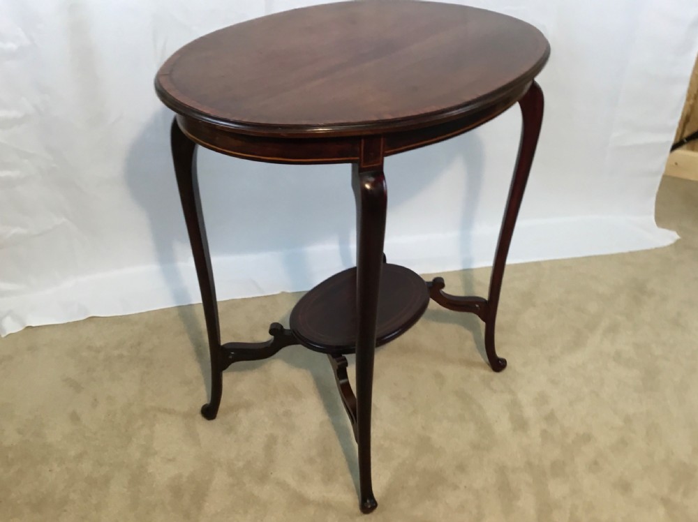 Edwardian Inlaid Occasional Table View VI