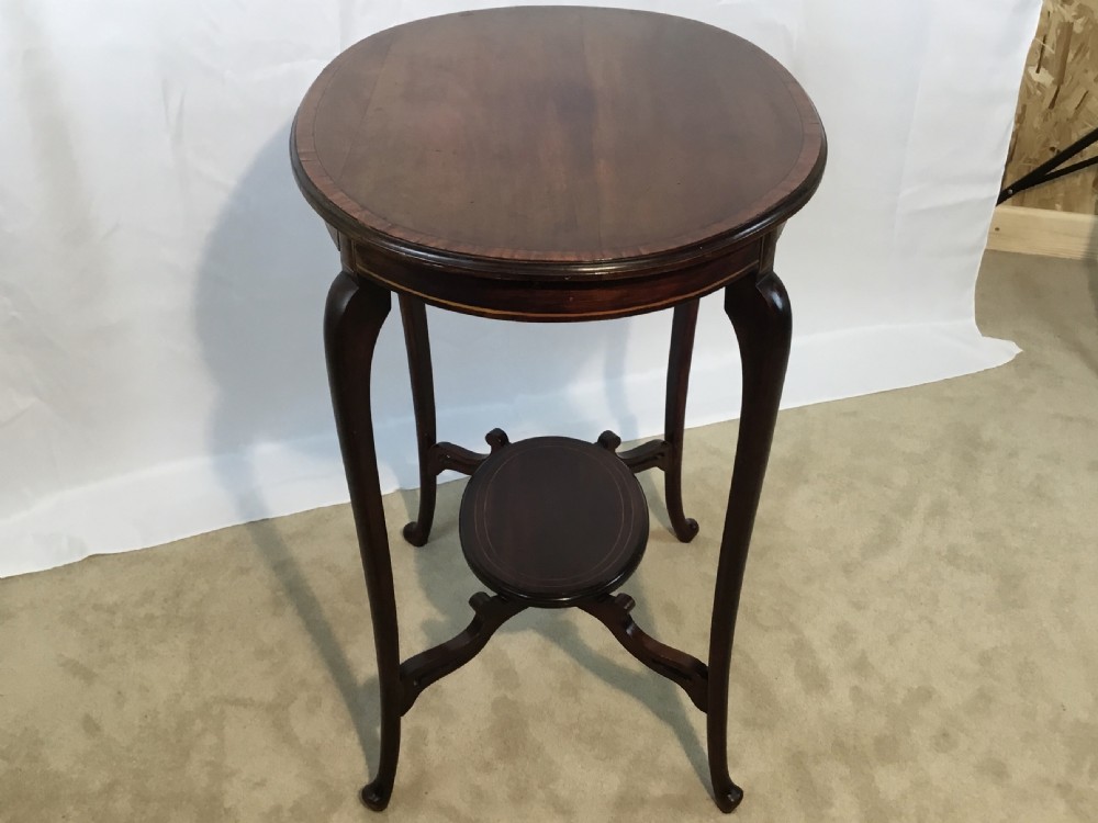 Edwardian Inlaid Occasional Table View VII