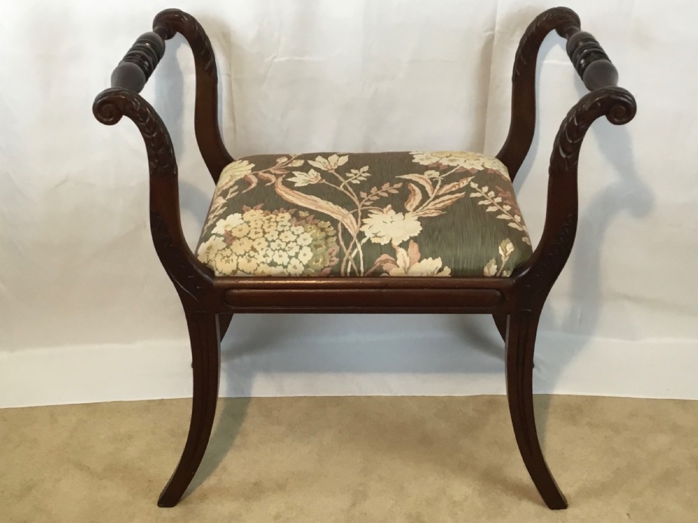 Regency Music or Dressing Stool View III