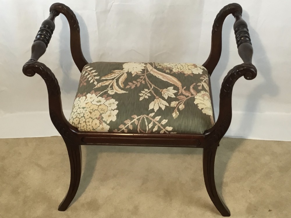 Regency Music or Dressing Stool View IV