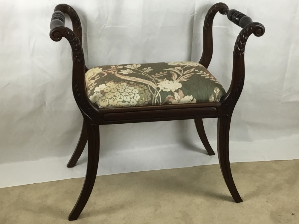 Regency Music or Dressing Stool View V