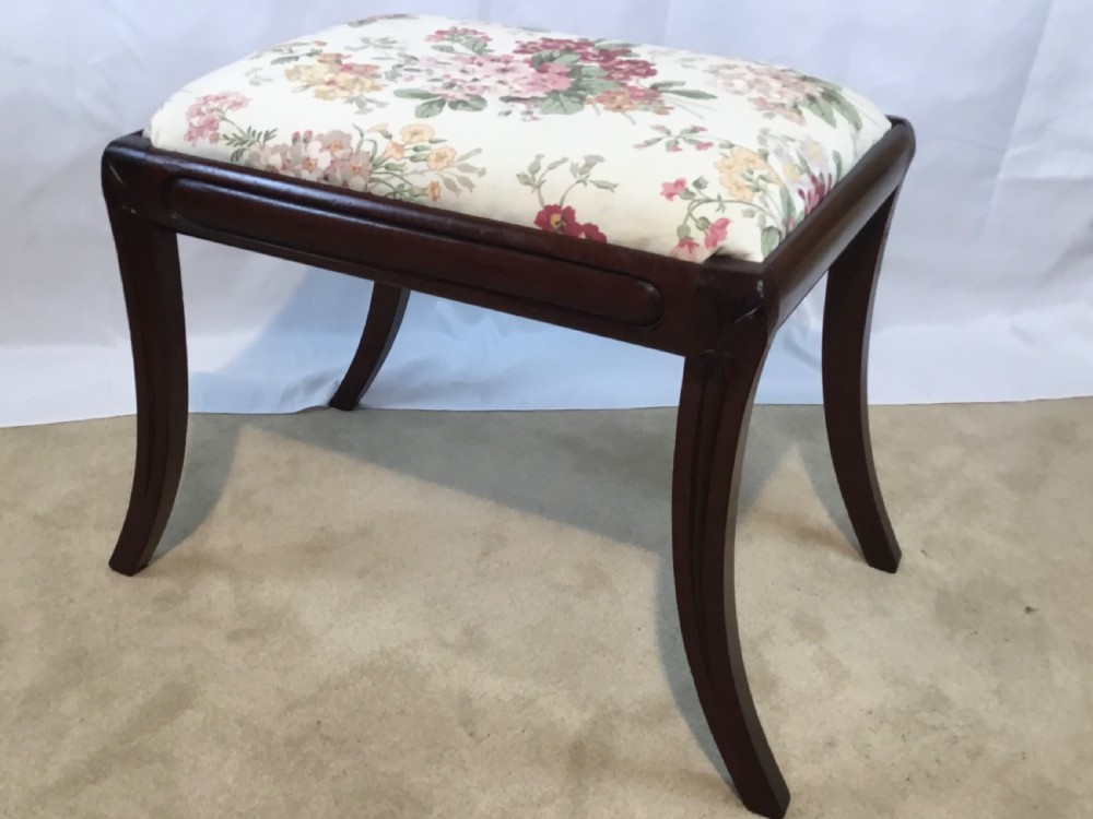 Regency Mahogany Stool View III