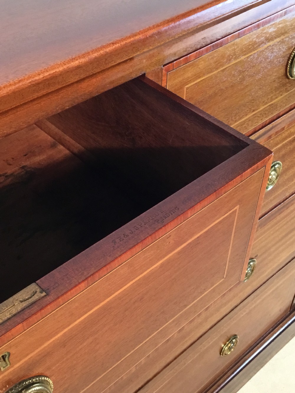Inlaid Chest Of Drawers of Quality  View V