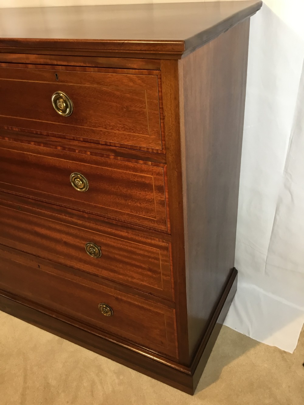 Inlaid Chest Of Drawers of Quality  View XII